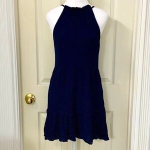Dee Elly Halter Dress, Navy, XS